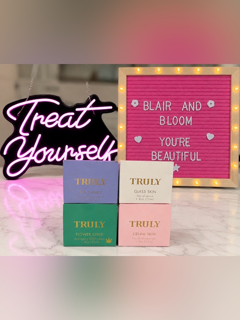 Truly Beauty DISCONTINUED Eye Candy, Glass Skin, Cream Skin, & Flower Child- New